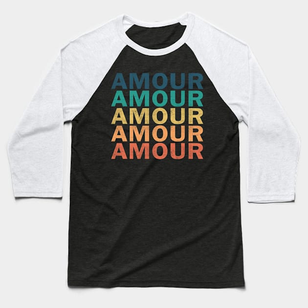 Amour Name T Shirt - Amour Vintage Retro Name Gift Item Tee Baseball T-Shirt by henrietacharthadfield